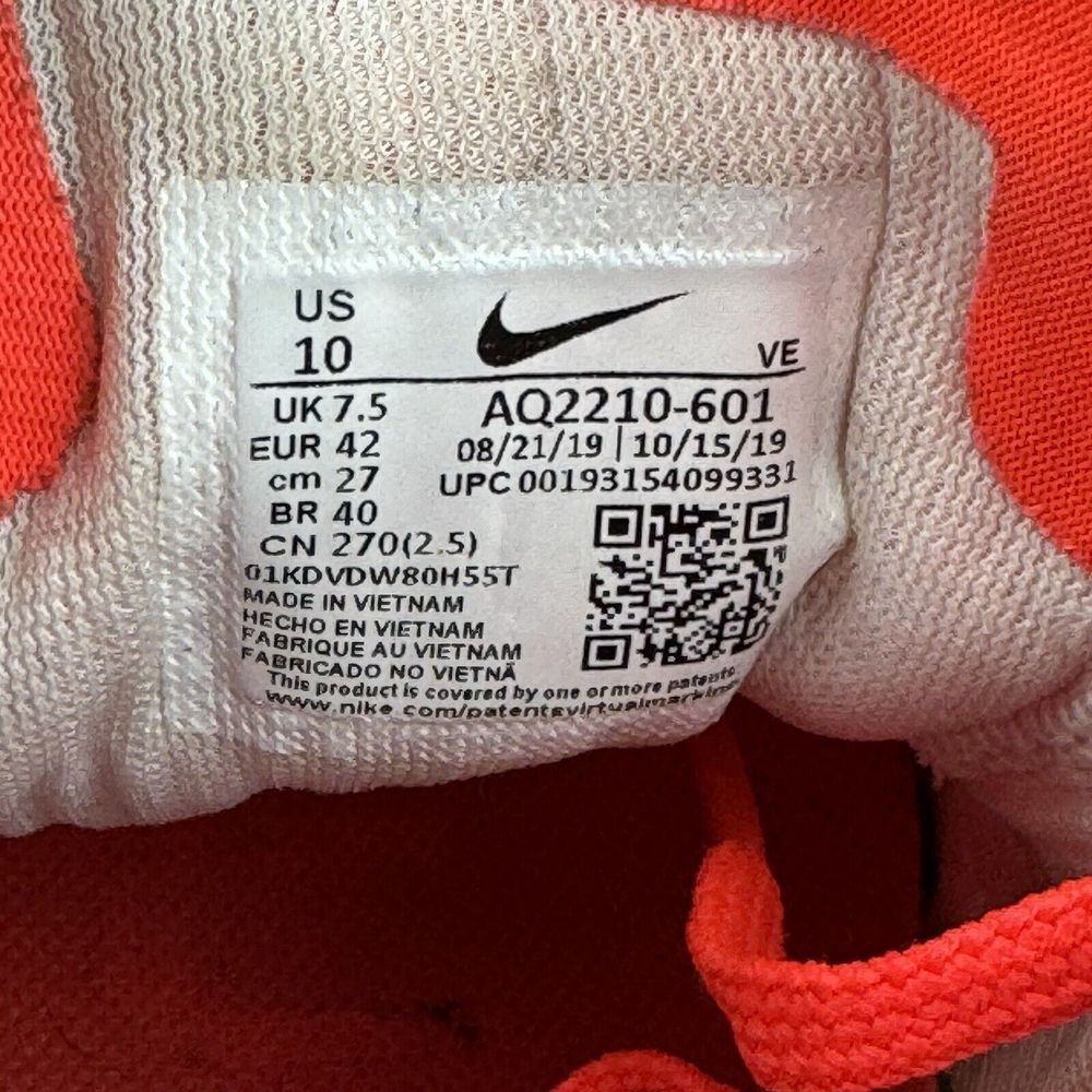 Womens Nike Air Zoom Pegasus‎ 36 Laser Crimson Athletic Running Sneakers Size 10 - Picture 10 of 10